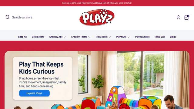 Playz casino screenshot